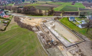 Zdjęcie z placu budowy, ul. Jagiełły